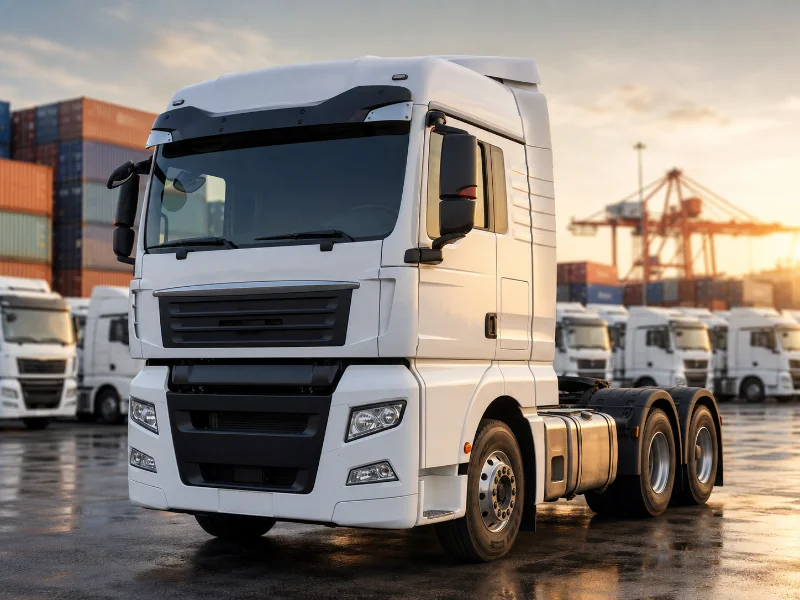 Грузовик SITRAK C7H 6x4 выставлен на экспортном заводе в Китае — конфигурация, определяющая его цену